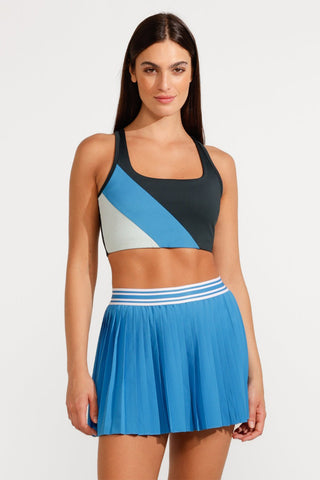 Candy Dreams High-Rise Pleated Tennis Skirt in Arctic Blue - EleVen by Venus Williams