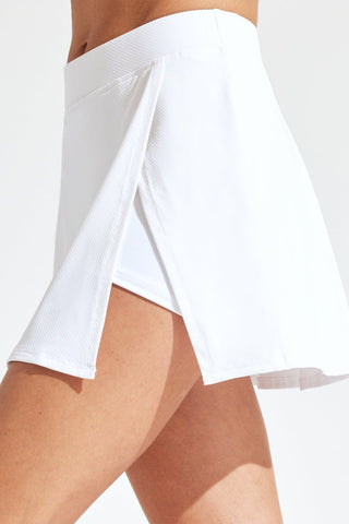 Championship High Waist Tennis Skirt In White - EleVen by Venus Williams