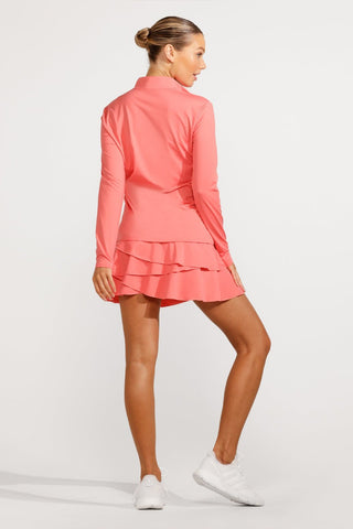 Legacy UPF50 Long Sleeve Top in Sun Kissed Coral - EleVen by Venus Williams