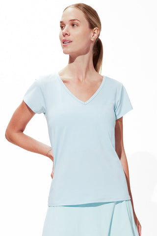 Match Point Short Sleeve In Crystal Blue - EleVen by Venus Williams