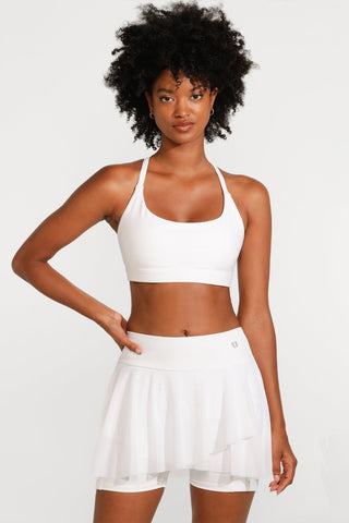Outskirt High Waist Shortie In White - EleVen by Venus Williams