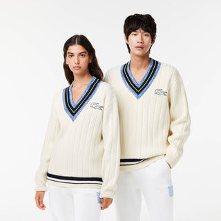 PRE-ORDER - EleVen x Lacoste Knitted Vneck Sweater - EleVen by Venus Williams