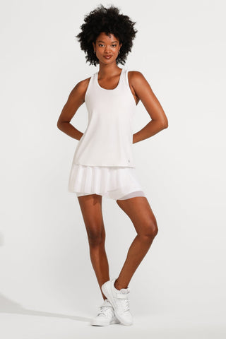 Race Day Tank In White - EleVen by Venus Williams
