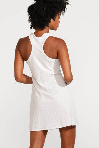 Skater Rib Tennis Dress in White - EleVen by Venus Williams